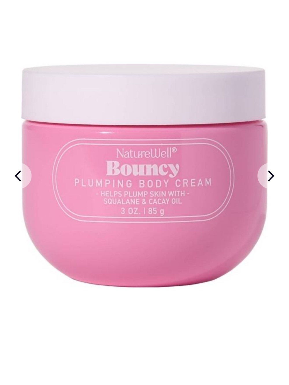 NatureWell Bouncy Plumping Body Cream 3 oz NEW